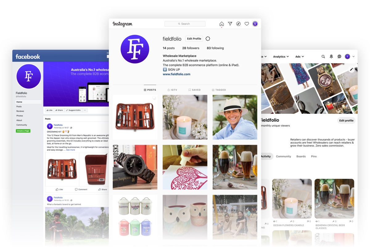 Fieldfolio Social Channels